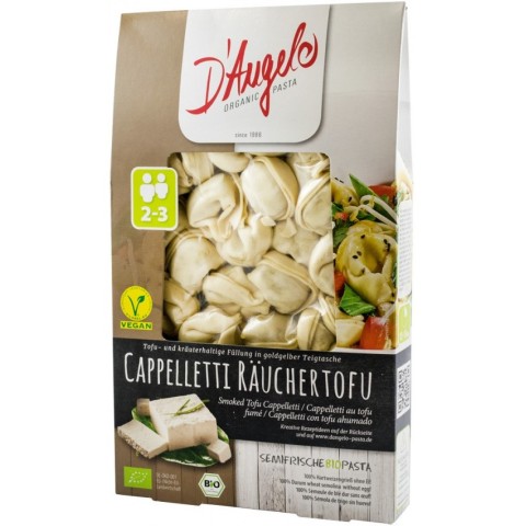 D'angelo, Cappelletti bio cu tofu afumat, 250g d'angelo, biomag.ro