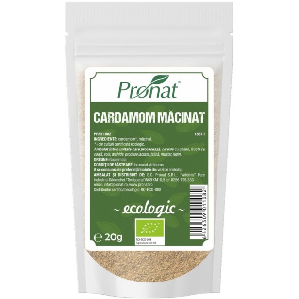 Cardamom bio macinat, 20g