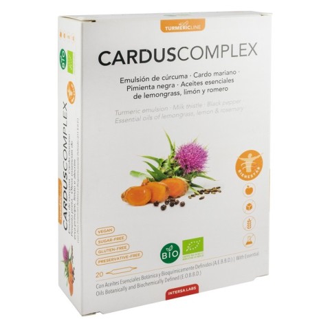 Intersa Labs - Curcuma Biodisponible, Carduscomplex bio, fiole 20x10ml bipole, biomag.ro