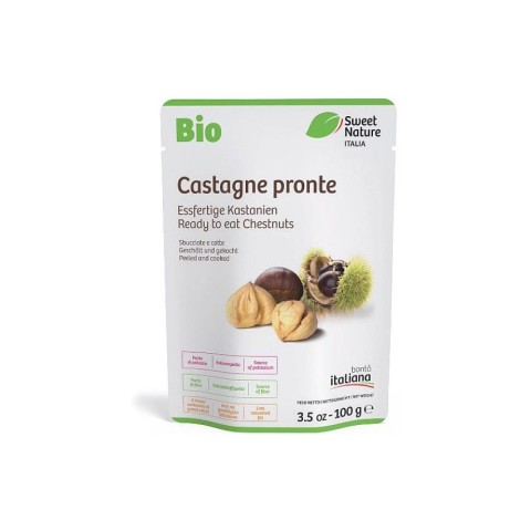 Biohof Achleitner, Castane bio decojite, gata de mancat, 100g sweet nature italia, biomag.ro