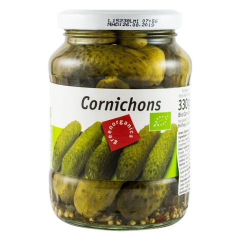 Pagina 13 Mic dejun, Castraveti murati bio, 330g / 190g green organics, biomag.ro