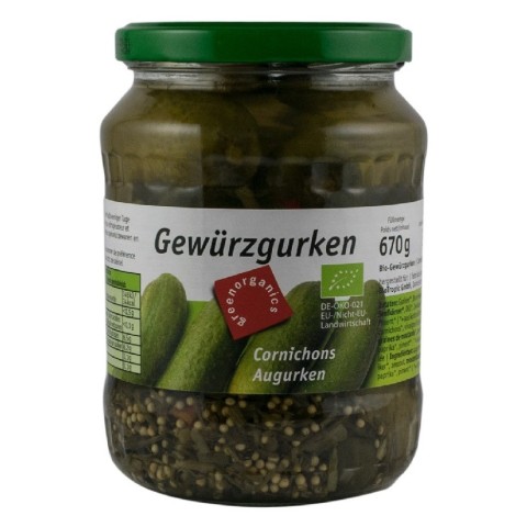 Pagina 17 Hrana sanatoasa, Castraveti murati, bio, 670g / 360g green organics, biomag.ro