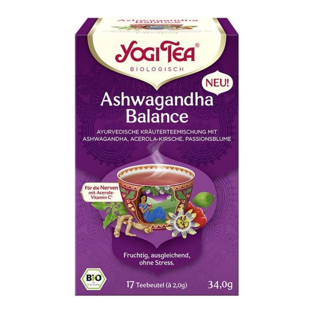 Ceai bio ashwagandha balance 17 pliculețe a 2,0, 34,0g yogi