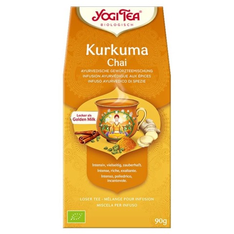 Yogi Tea, Ceai bio curcuma chai, 90g yogi, biomag.ro