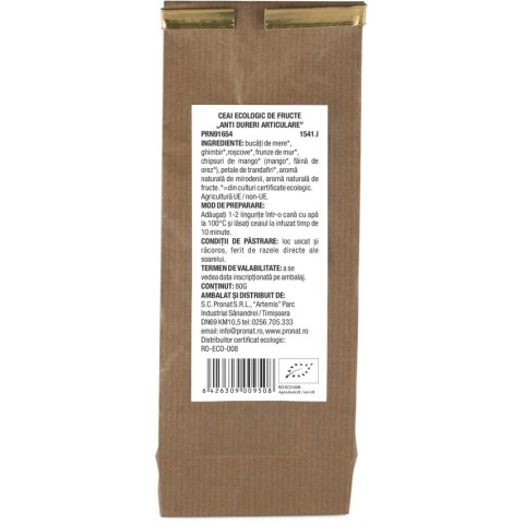 Ceaiuri naturale, Ceai bio de fructe anti dureri articulare 80g, biomag.ro