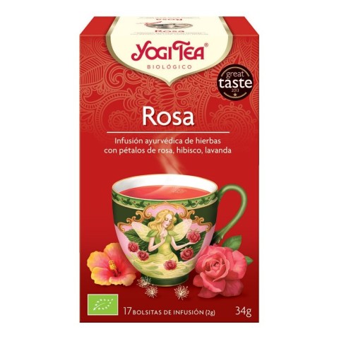 Yogi Tea, Ceai bio de trandafiri 17 pliculete 34g yogi, biomag.ro