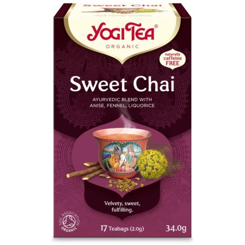 Yogi Tea, Ceai bio dulce, 17 pliculete 34g yogi, biomag.ro