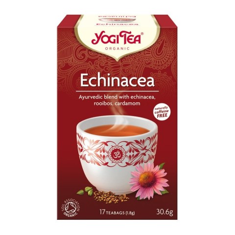 Yogi Tea, Ceai bio echinaceea, 17 pliculete 30.6g yogi, biomag.ro