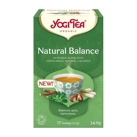 Yogi Tea, Ceai bio natural balance, 34.0g yogi, biomag.ro