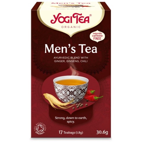 Yogi Tea, Ceai bio pentru barbati, 17 pliculete x 1.8g (30.6g) yogi, biomag.ro