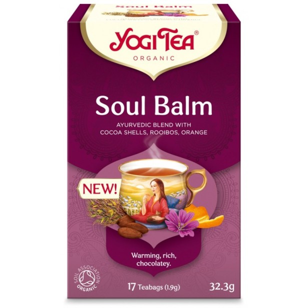 Ceai bio soul balm 17 pliculete x 1.9g (32.3g) yogi