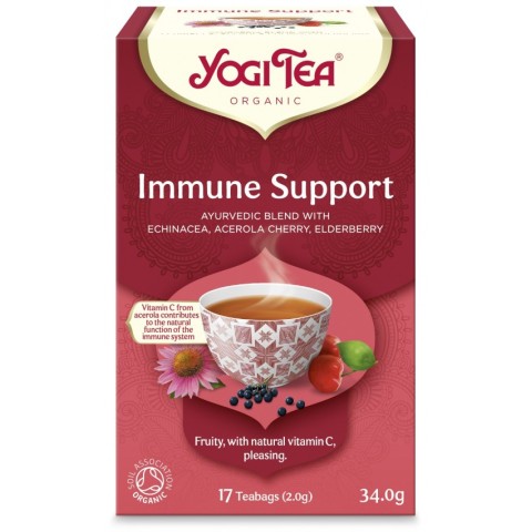 Yogi Tea, Ceai bio sprijin imunitar, 17 pliculete 34.0g yogi, biomag.ro
