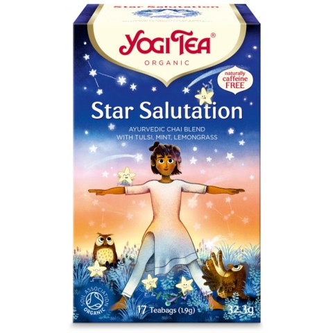 Ceaiuri naturale, Ceai bio star salutation, 17 pliculete a 1,9g, 32,3g yogi, biomag.ro
