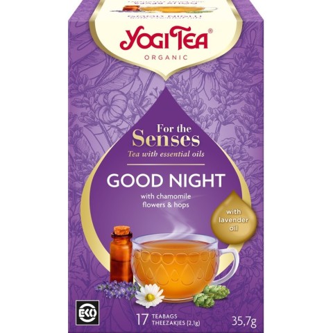 Yogi Tea, Ceai cu ulei esential, noapte buna, bio 35.7g yogi, biomag.ro