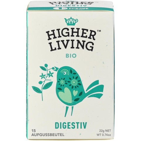 Higher Living, Ceai incantare pentru digestie - 22 g, biomag.ro