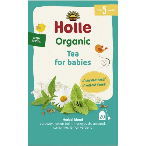 Holle, Ceai bio pentru bebelusi 5luni 20 plicuri - 30 g, biomag.ro