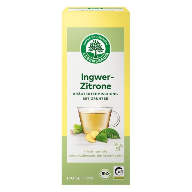 Ceai cu ghimbir si lamaie ecologic - 40 g