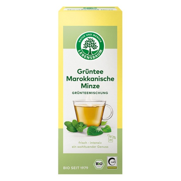 Ceai verde bio cu menta marocana - 40 g