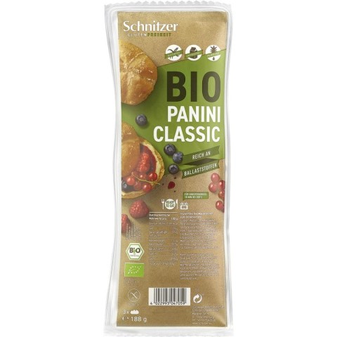 Paine bio, Chifle panini clasice fara gluten - 188 g, biomag.ro