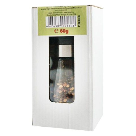 Pronat Glass Pack, Chili bio maruntit, 60g, biomag.ro
