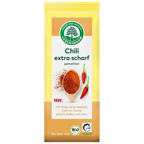 Chili bio macinat foarte iute - 50 g