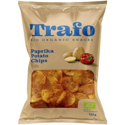 Trafo, Chipsuri bio cu paprika, 125g, biomag.ro