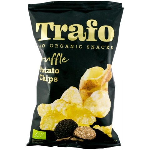 Trafo, Chipsuri bio din cartofi cu trufe negre, 100g, biomag.ro
