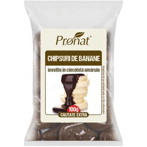 Pagina 2 Snacksuri, Chipsuri de banane invelite in ciocolata amaruie, 100g, biomag.ro