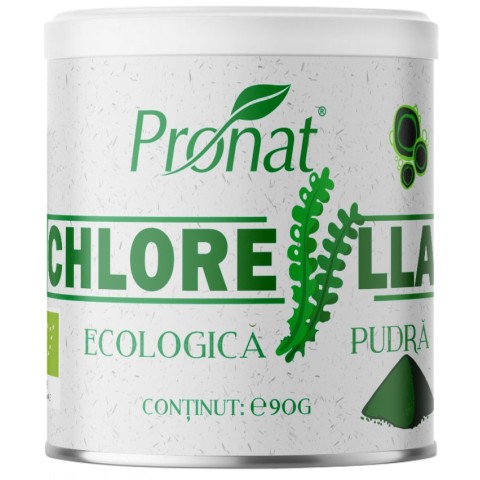 Pronat Can Pack, Chlorella bio pulbere, 90g, biomag.ro