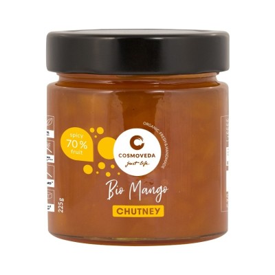 Chutney bio de mango, 225g cosmoveda
