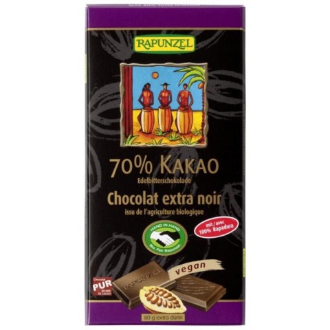 Ciocolata bio, Ciocolata bio amaruie 70% cacao hih - 80 g, biomag.ro