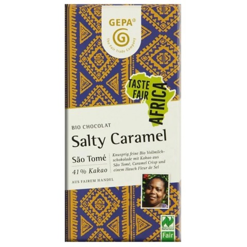 Pagina 3 Ciocolata bio, Ciocolata bio si fairtrade cu lapte si caramel sarat, 80g, biomag.ro