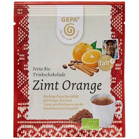 Cacao, Ciocolata calda bio cu scortisoara si portocale, 15g, biomag.ro