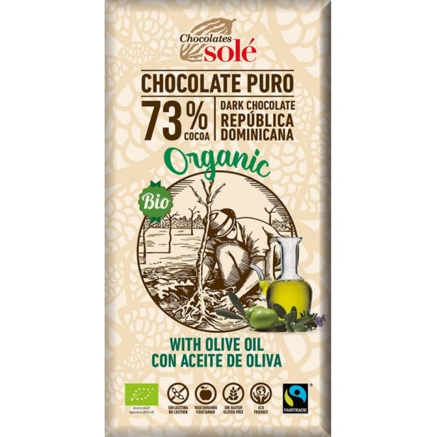 Ciocolata neagra bio cu ulei extravirgin de masline, 100g chocolates