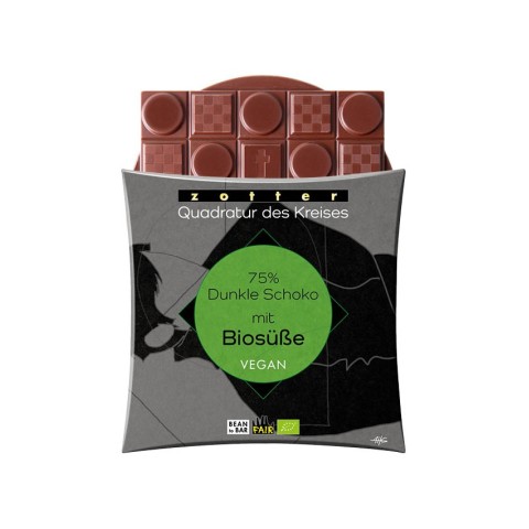 Pagina 2 Ciocolata bio, Ciocolata neagra bio si vegana 75% cacao îndulcita cu eritritol, 70g, biomag.ro