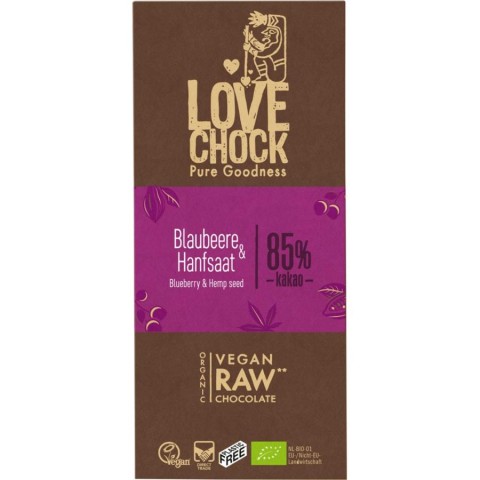 Pagina 2 Ciocolata bio, Ciocolata raw vegana cu afine si seminte de canepa - 70 g, biomag.ro