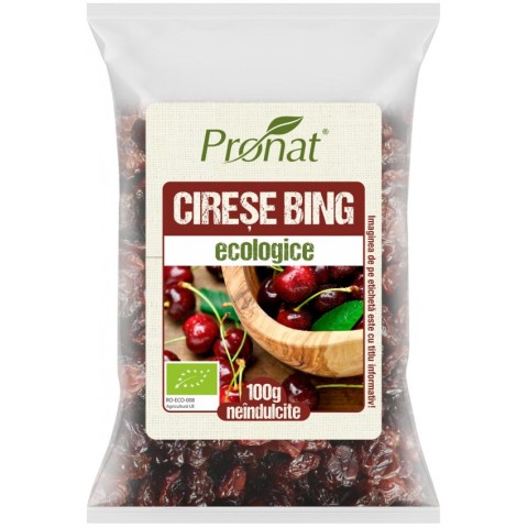 Fructe uscate, Cirese bing bio, neindulcite, 100g, biomag.ro