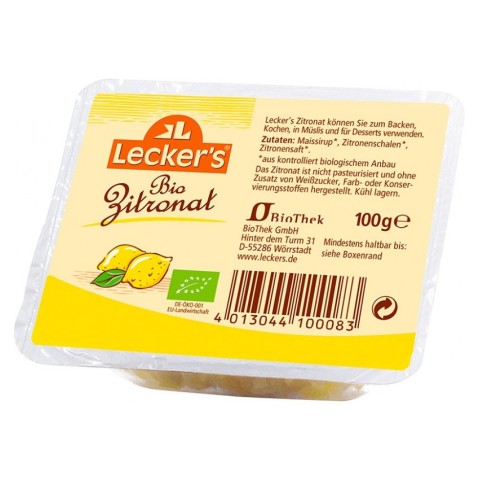 Lecker's, Coaja de lamaie bio, 100g lecker's, biomag.ro