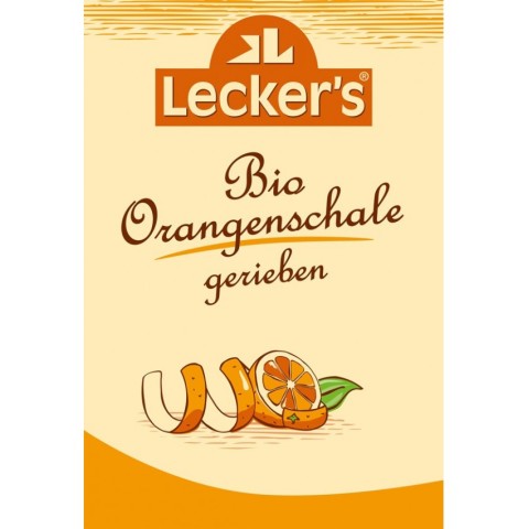 Lecker's, Coaja de portocala bio, macinata, 15g lecker's, biomag.ro