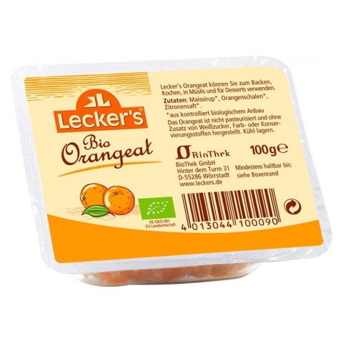 Lecker's, Coaja de portocale bio, 100g lecker's, biomag.ro
