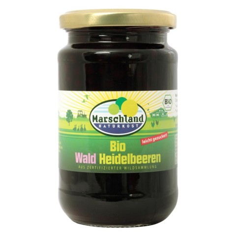 Marschland, Compot bio de afine de padure, 340g / 125g, biomag.ro