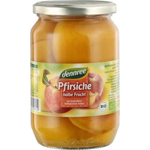 Compot de piersici jumatati - 680 g Compoturi bio, Compot de piersici jumatati - 680 g, biomag.ro