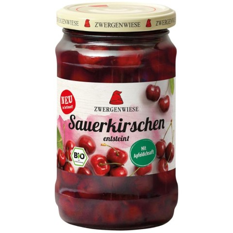 Zwergenwiese, Compot bio de visine - 360 g, biomag.ro