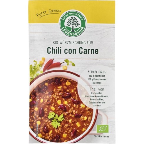 Condiment bio pentru Chili con Carne - 30 g Condiment bio pentru Chili con Carne - 30 g
