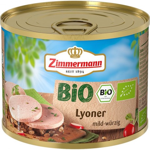 Crenvusti si pateu din carne bio, Conserva cu carne lyoner - 200 g, biomag.ro