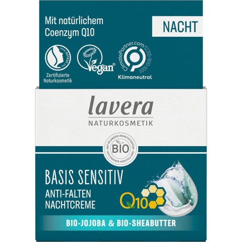 Lavera, Crema de noapte antirid cu coenzima q10 - 50 ml, biomag.ro