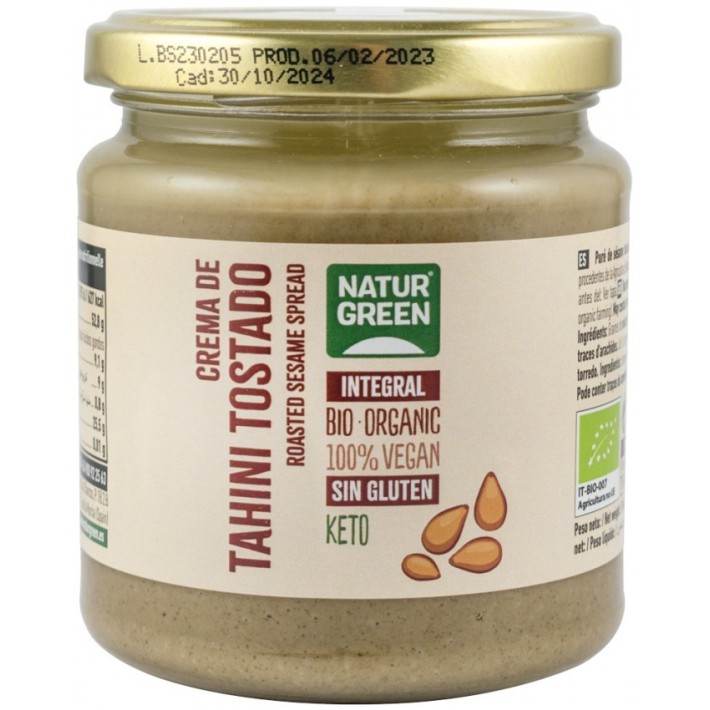Crema tartinabila bio de susan prajit (tahini), 300g natur  - Biomag.ro