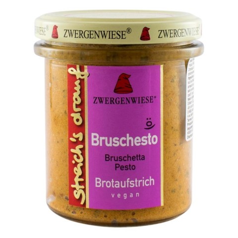 Zwergenwiese, Crema tartinabila bio vegetala bruschetta pesto, 160g, biomag.ro
