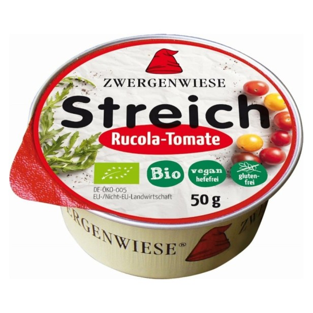 Crema tartinabila bio vegetala cu rosii si rucola, 50g