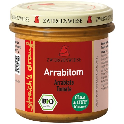 Zwergenwiese, Crema tartinabila bio cu arrabiata si tomate fara gluten - 135 g, biomag.ro